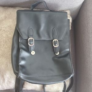 pleather back pack